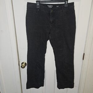 Simply Vera Vera Wang Women's Black Bootcut Jeans Size 14 Stretch Denim